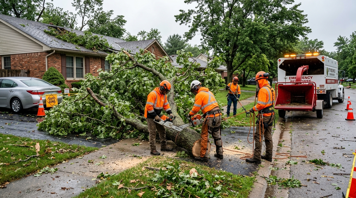 Emergency Tree Removal: What to Do When a Tree Falls on Your House or Property